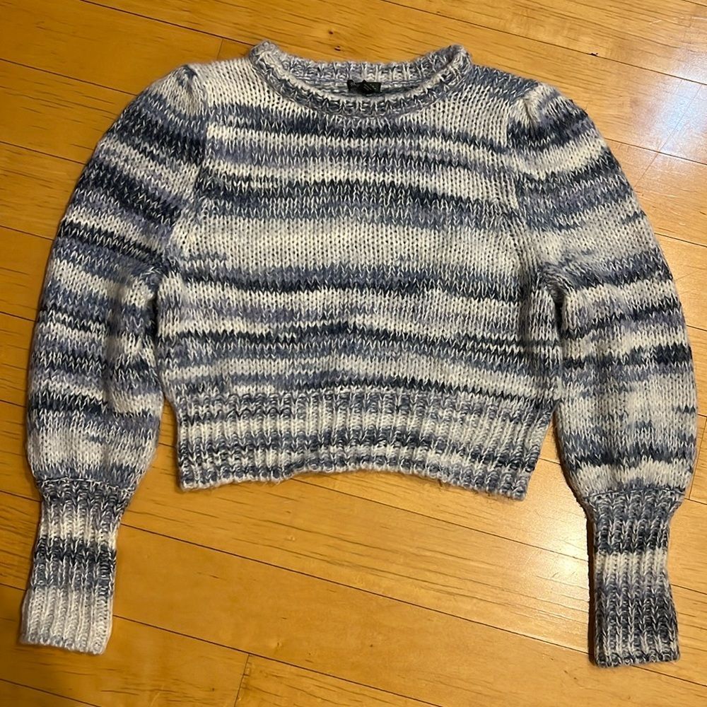 wild fable Sweater Blue Stripes Size Medium